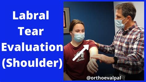 shoulder labral tear test youtube|positive shoulder labral tear test.